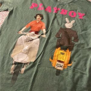 Green playboy tshirt size large